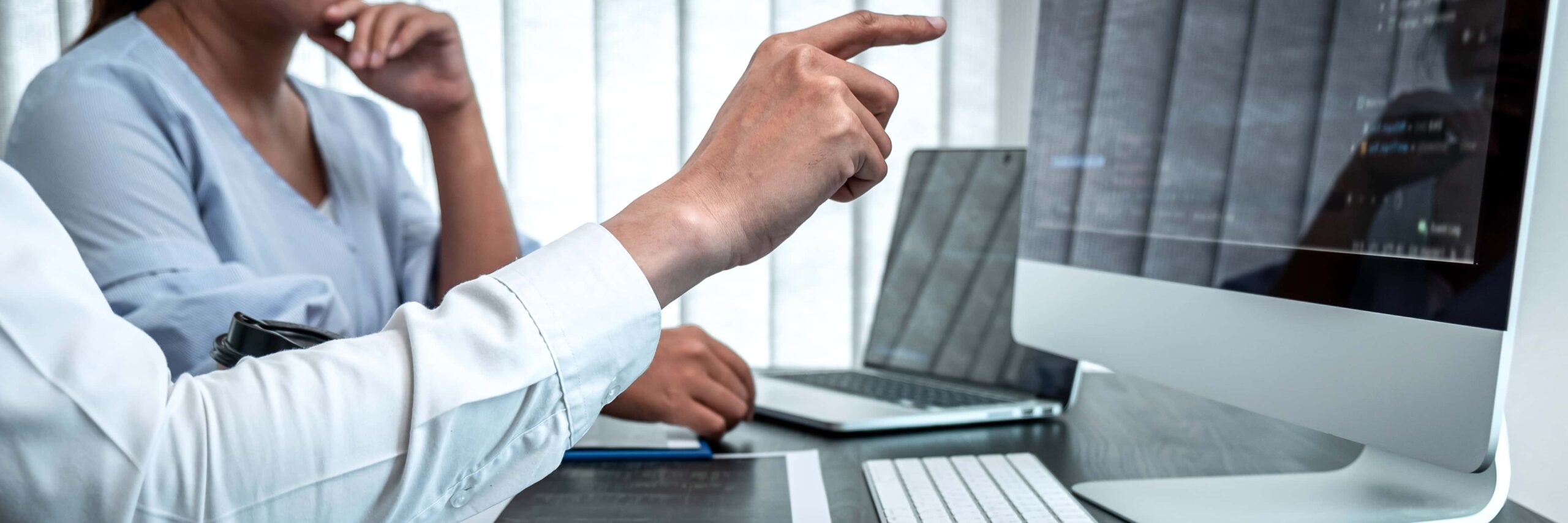Team of Developer programmer working on coding program software computer in office Writing website and development database technology scaled